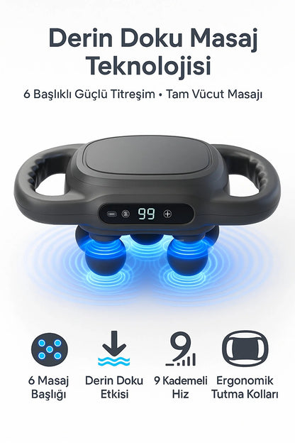 RYZE® Pulse – Derin Titreşimli Masaj Aleti (Boyun, Sırt ve Bel İçin)